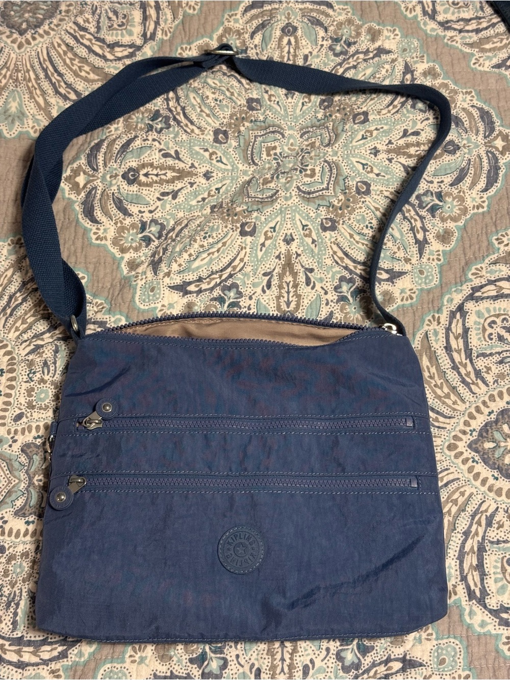Kipling Navy Blue Lightweight Crossbody Messenger Bag